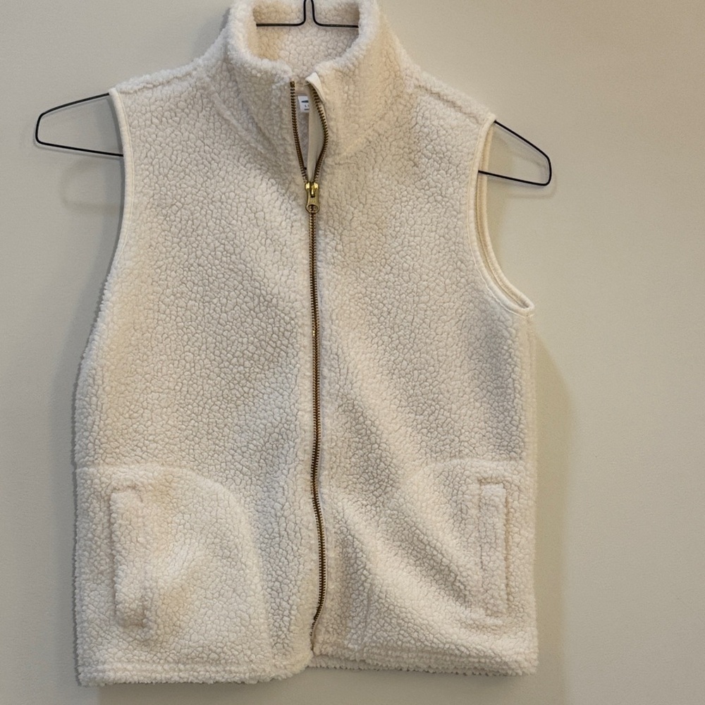 Old Navy Cream Fleece Vest